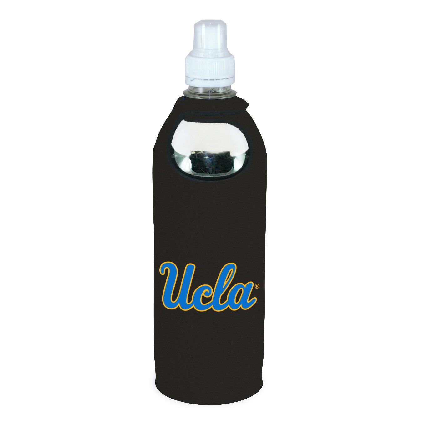 UCLA Bruins 1/2 Liter Water Soda Bottle Koozie Holder Cooler wClip University of