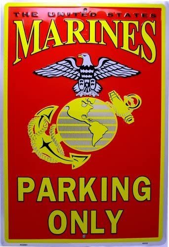 Pride Plates Us Marines Semper Fi Parking Sign