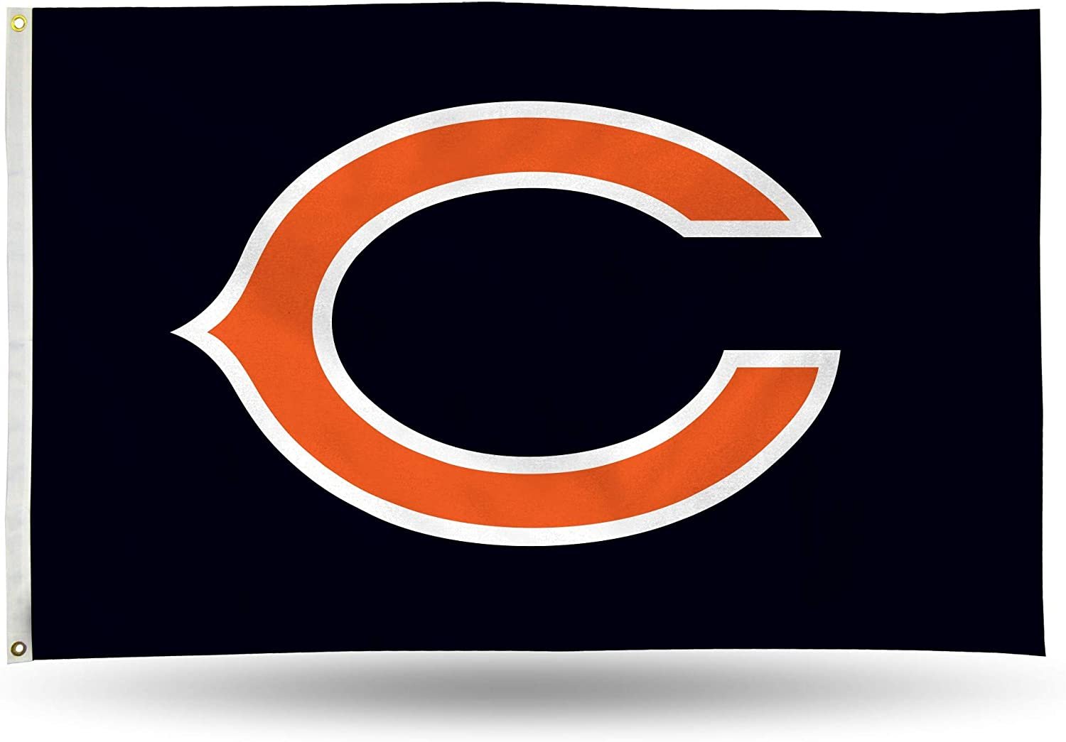Chicago Bears Premium 3x5 Feet Flag Banner, C Logo Design, Metal Grommets, Outdoor Use, Single Sided