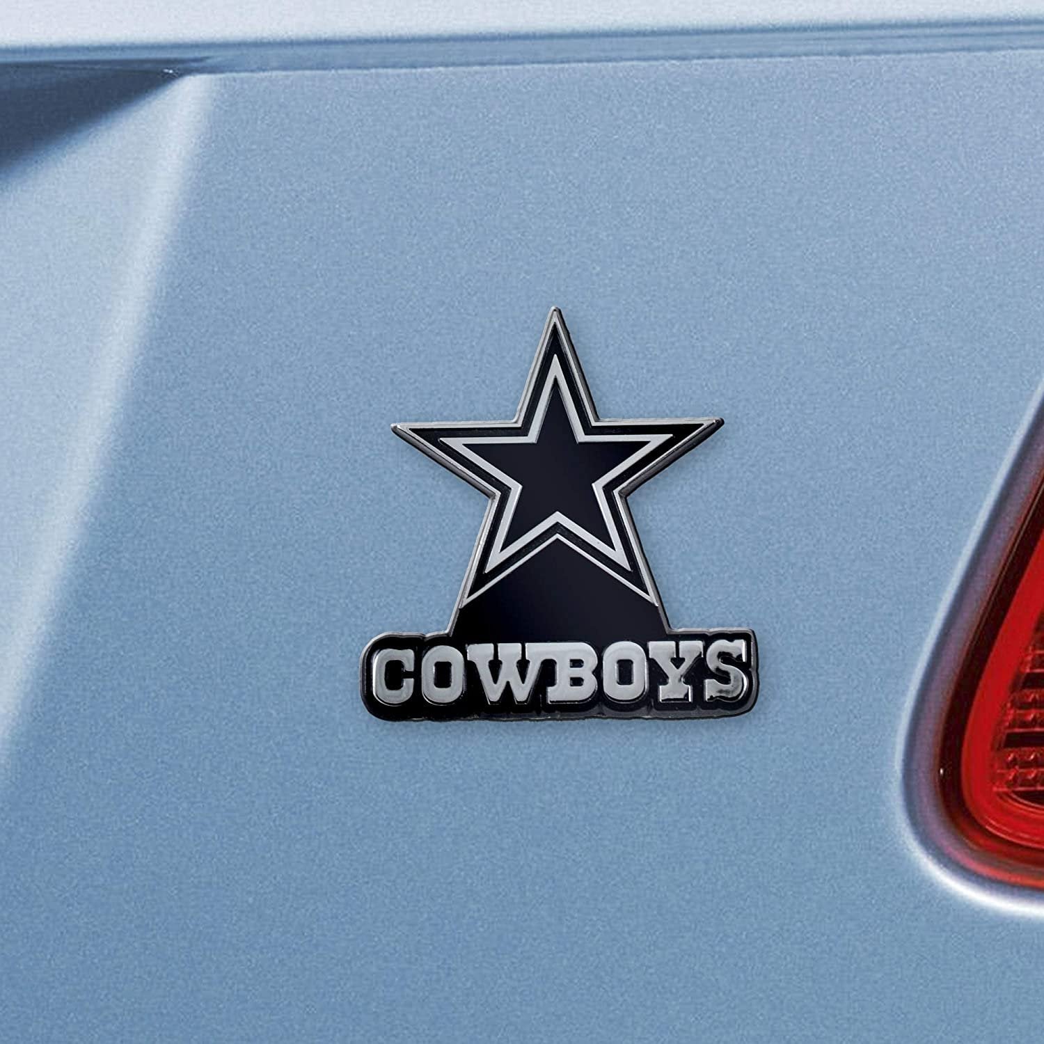 Dallas Cowboys Solid Metal Raised Auto Emblem Decal Adhesive Backing
