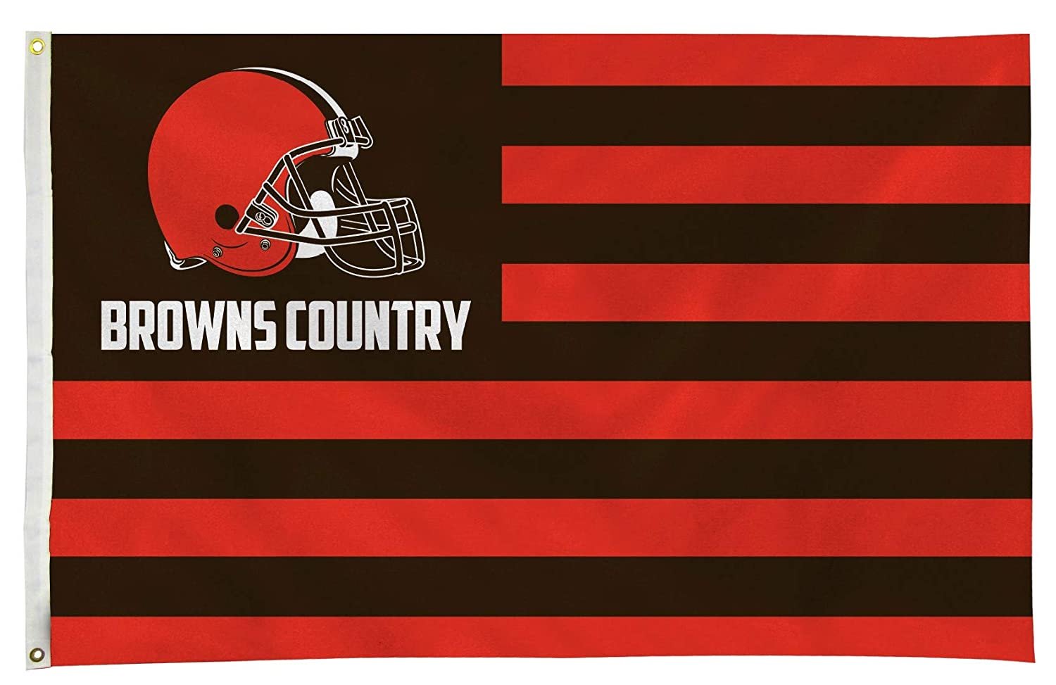 Cleveland Browns Premium 3x5 Feet Flag Banner, Country Design, Metal Grommets, Outdoor Use, Single Sided