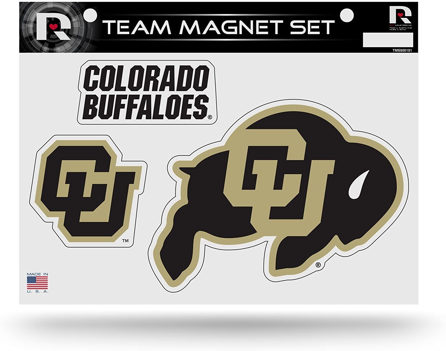 Colorado Buffaloes Die Cut Team Magnet Set Sheet University of