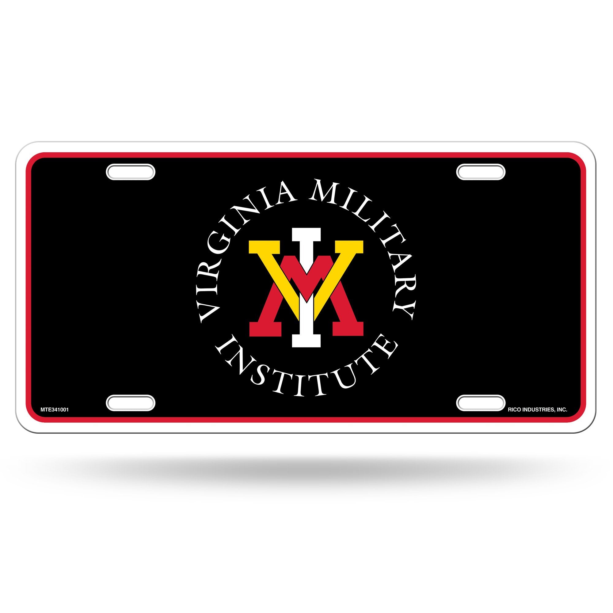 Virginia Military Institute Keydets VMI Metal Auto Tag License Plate, Black Design, 6x12 Inch