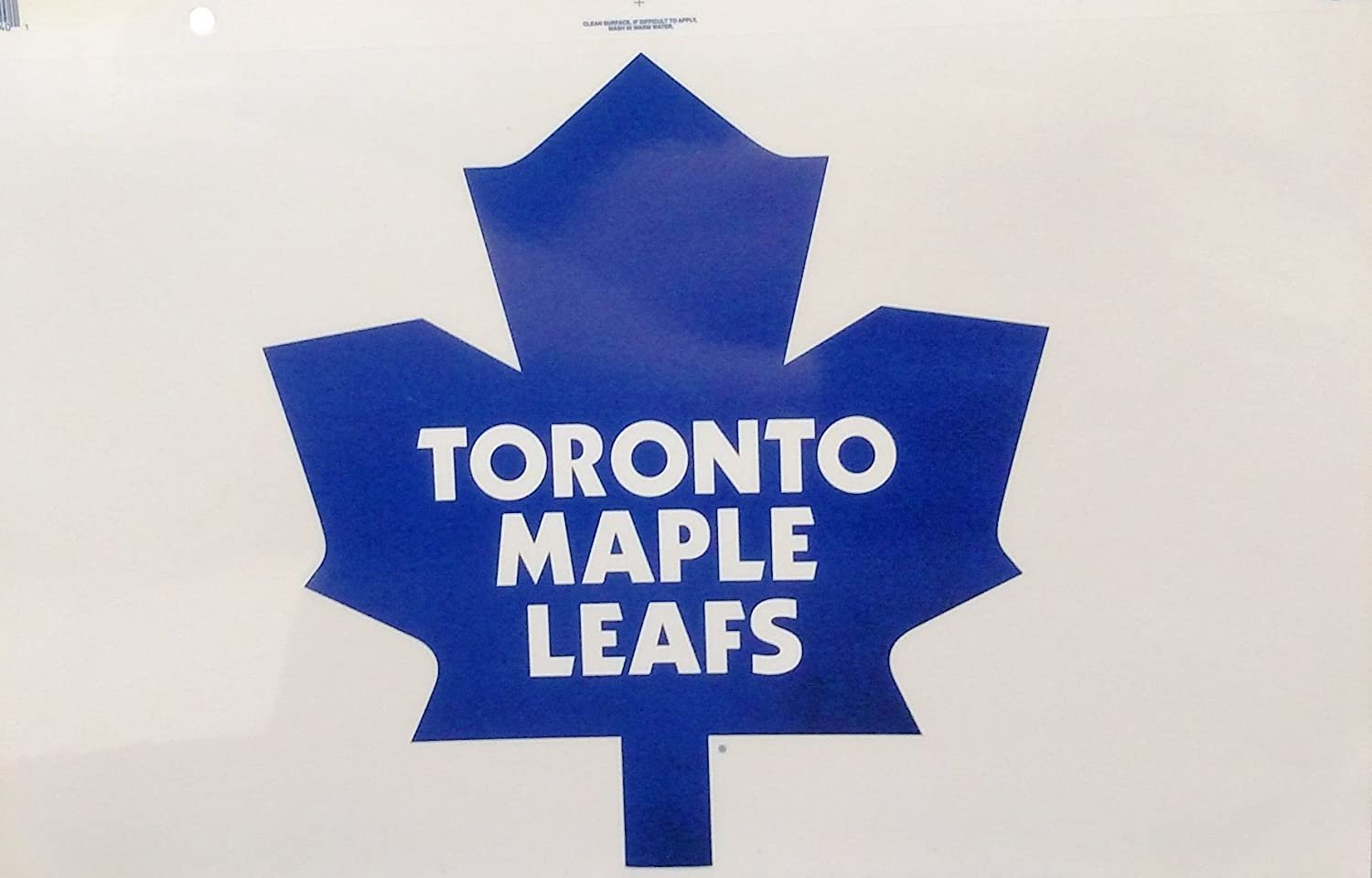 Toronto Maple Leafs Reusable JUMBO Cling Auto Home Window Static Decal Hockey
