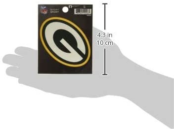 Green Bay Packers 3 Inch Sticker Decal, Die Cut, Full Adhesive Backing, Easy Peel and Stick Application