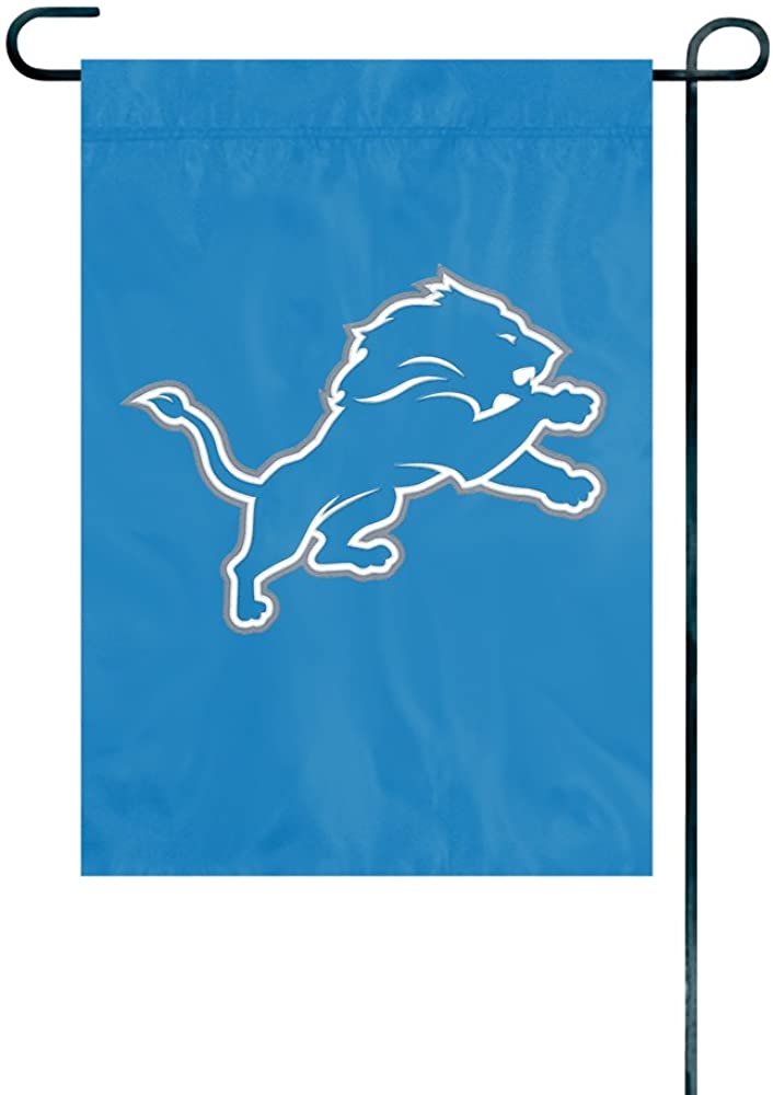 Detroit Lions Premium Garden Flag Banner, Embroidered, 13x18 Inch