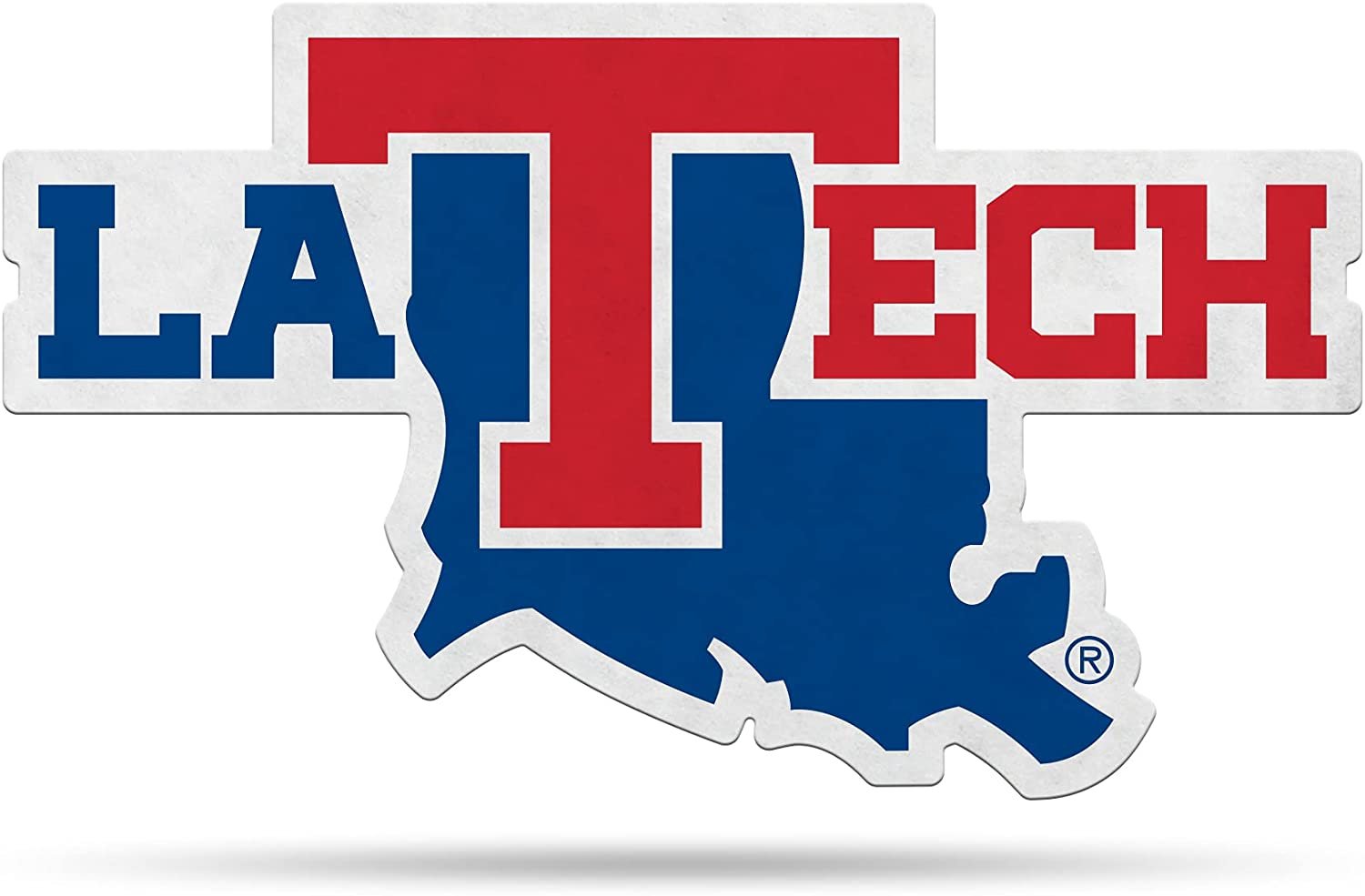 Rico Industries NCAA Louisiana Tech Bulldogs Primary Logo Shape Cut Pennant