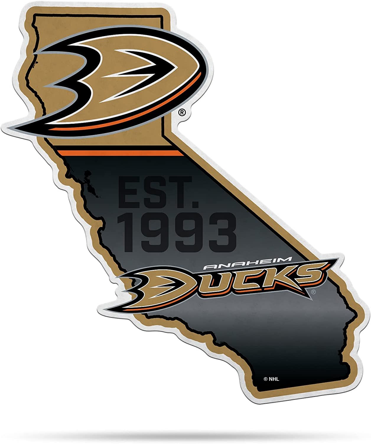 Anaheim Ducks 18" State Design Pennant Soft Felt
