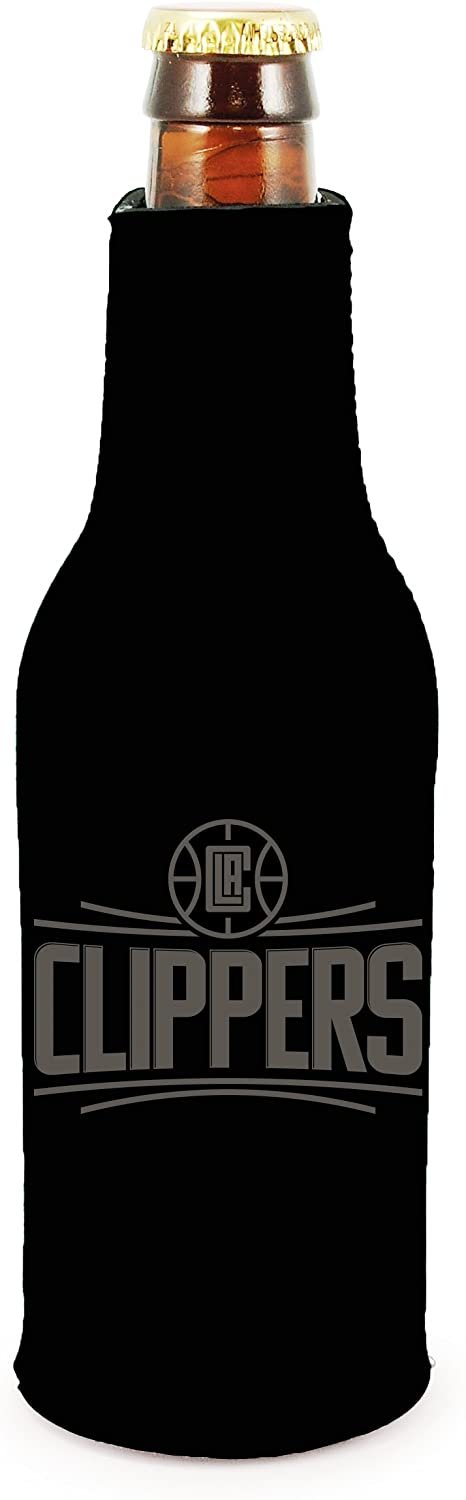Los Angeles Clippers 2-Pack Zipper Bottle Tonal Black Beverage Insulator Neoprene Holder Cooler Coolie Basketball