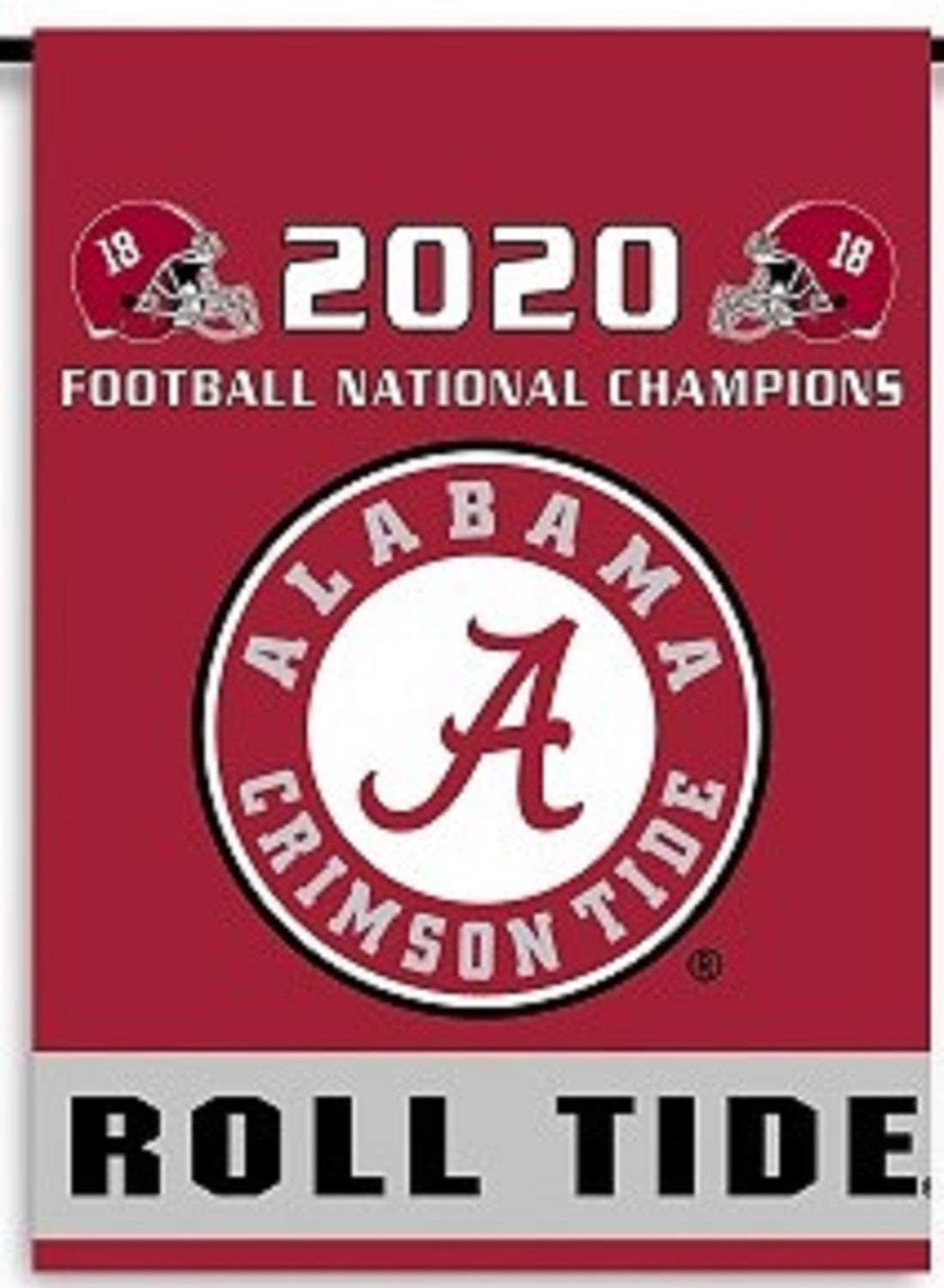 University of Alabama Crimson Tide 2020 Champions Premium Garden Flag Banner, Double Sided, 13x18 Inch