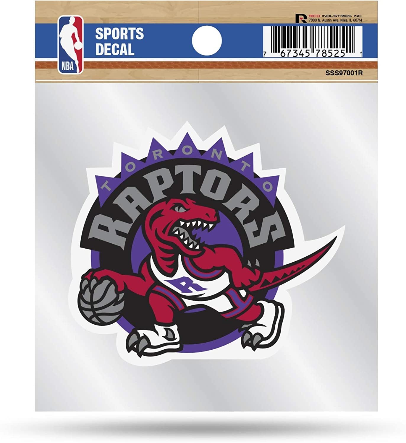Toronto Raptors 4x4 Decal Sticker Retro Logo Clear Backing