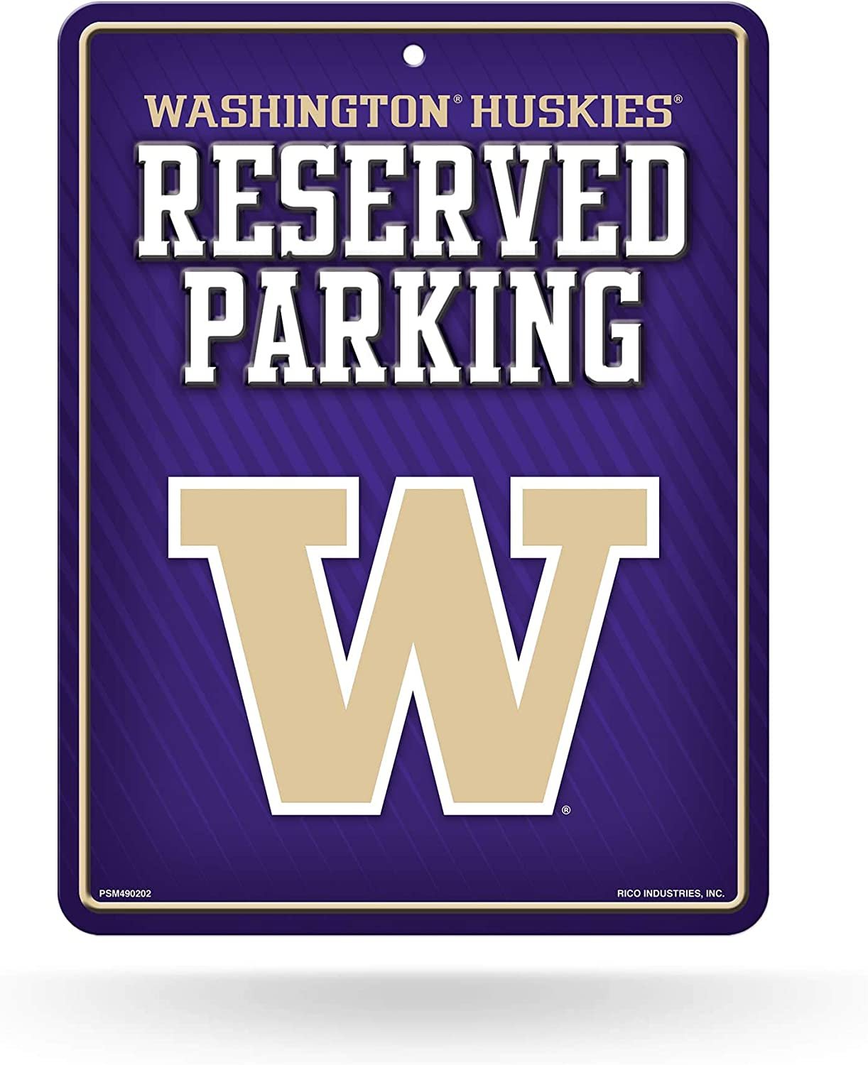 Washington Huskies Metal Parking Sign University of