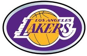 Los Angeles Lakers Premium Aluminum Metal Auto Emblem, Raised 3D Effect, Oval Shape, Full Adhesive Backing