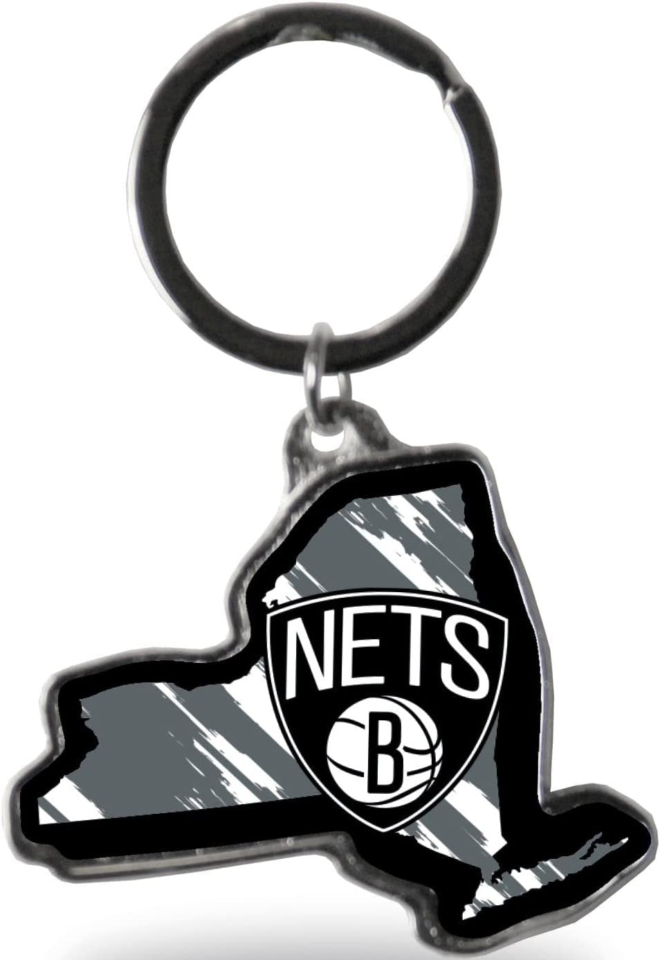 Brooklyn Nets State Shape Keychain