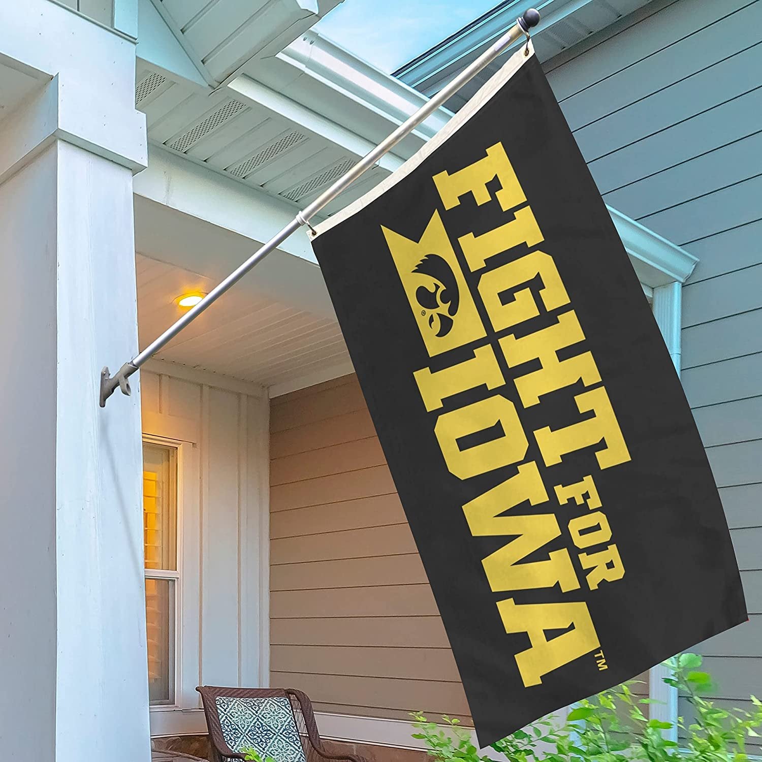 University of Iowa Hawkeyes Flag Banner 3x5 Feet Metal Grommets Slogan Design