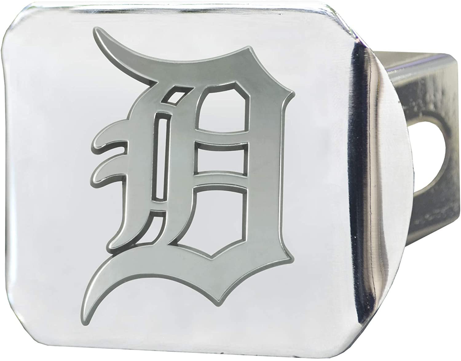 Detroit Tigers Hitch Cover Solid Metal with Raised Chrome Metal Emblem 2" Square Type III