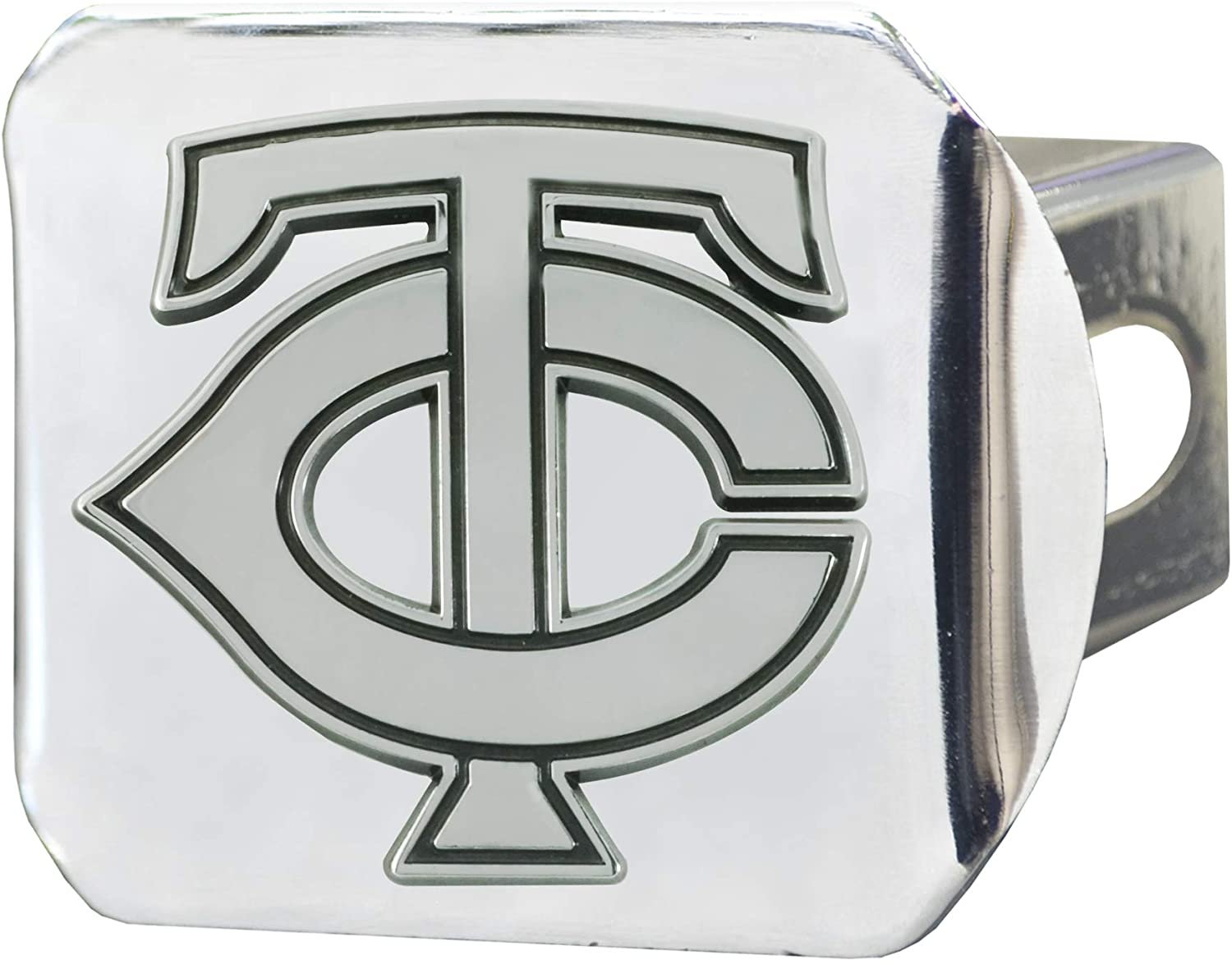 Minnesota Twins Hitch Cover Solid Metal with Raised Chrome Metal Emblem 2" Square Type III