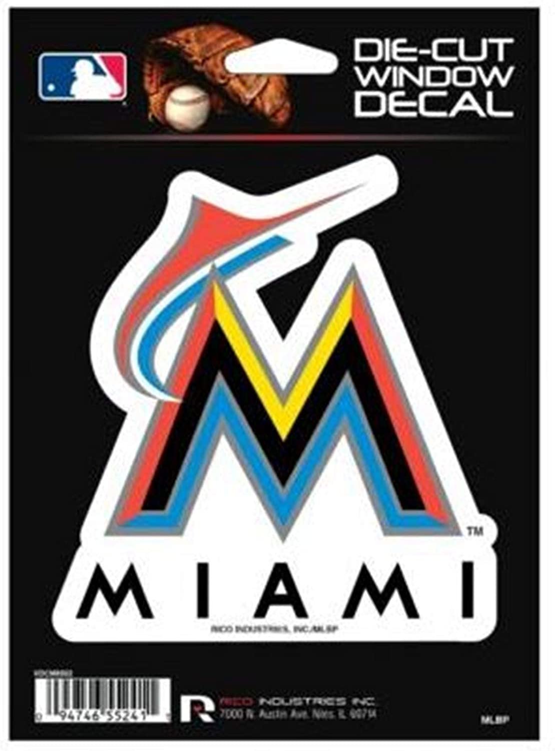 Miami Marlins Vinyl Sticker Decal (BUY 2 GET 1 FREE)- Multi-Colors