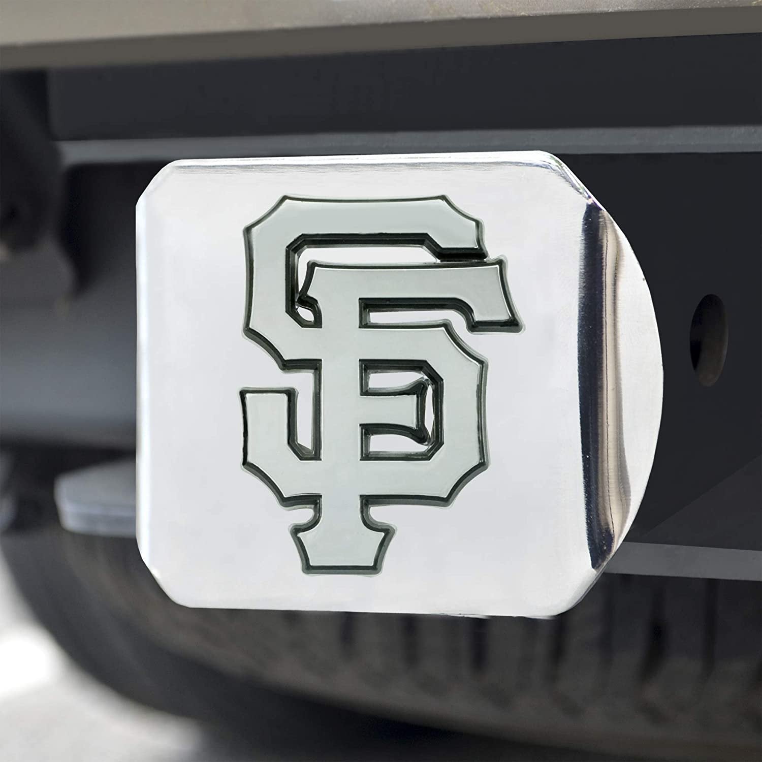 San Francisco Giants Hitch Cover Solid Metal with Raised Chrome Metal Emblem 2" Square Type III