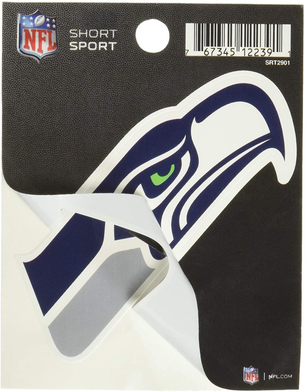 Seattle Seahawks 3 Inch Sticker Decal, Die Cut, Full Adhesive Backing, Easy Peel and Stick Application
