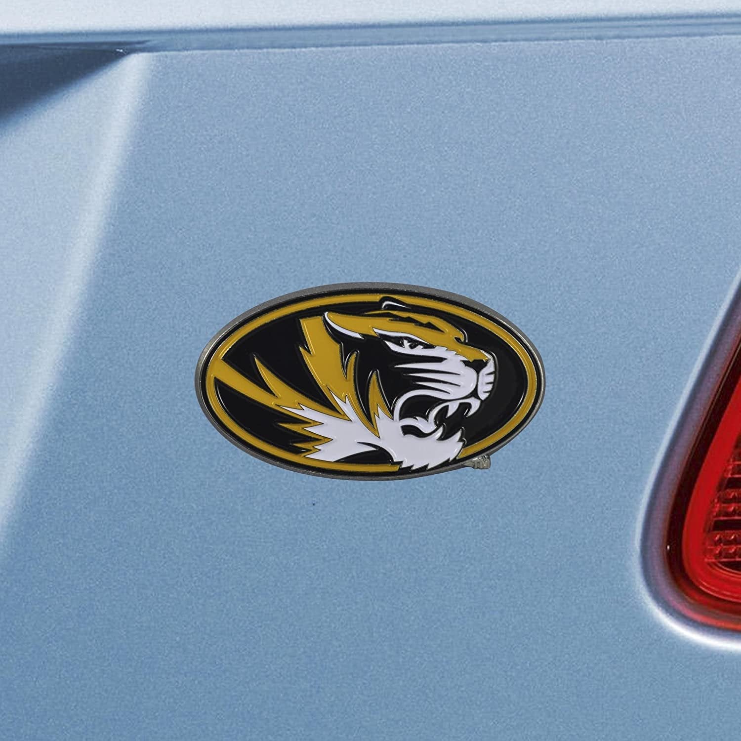 University of Missouri Tigers Solid Metal Raised Auto Emblem Decal Adhesive Backing