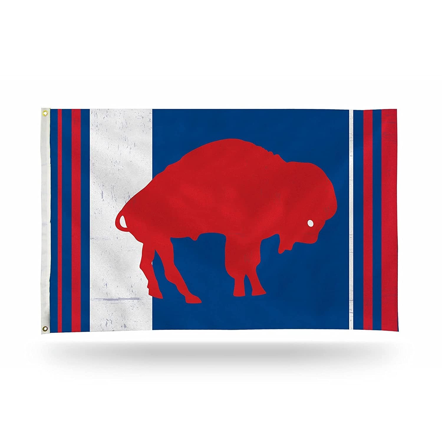Buffalo Bills Premium 3x5 Feet Flag Banner, Retro Logo, Metal Grommets, Outdoor Indoor, Single Sided