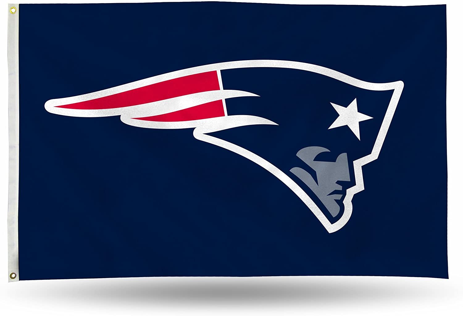 New England Patriots Premium 3x5 Feet Flag Banner, Logo Design, Metal Grommets, Outdoor Use, Single Sided