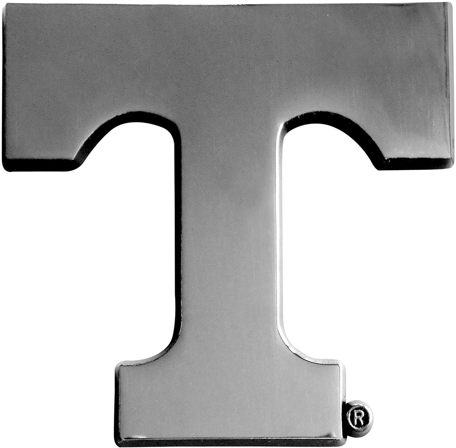 University of Tennessee Volunteers Premium Solid Metal Raised Auto Emblem, Shape Cut, Adhesive Backing