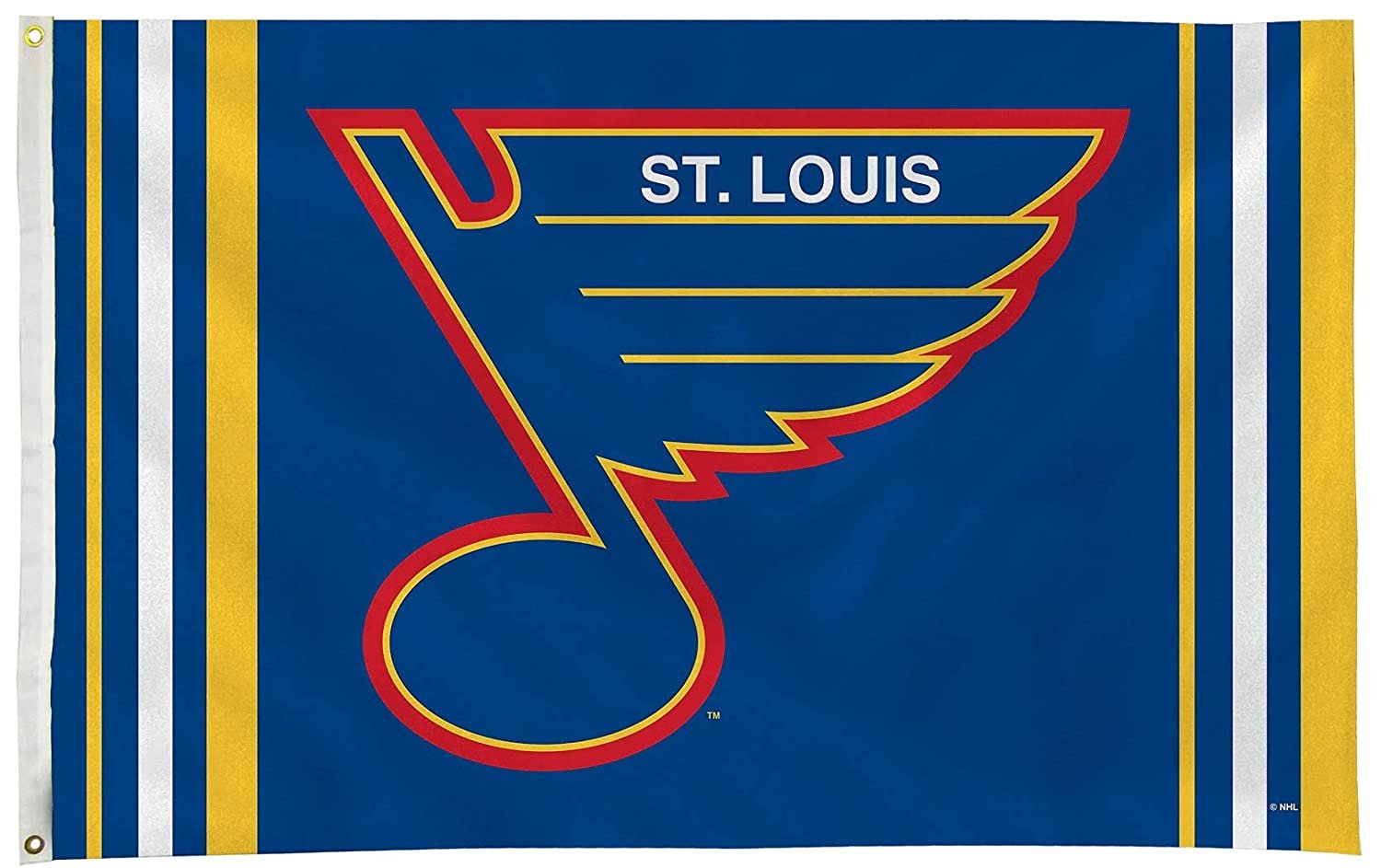 St Louis Blues Premium 3x5 Feet Flag Banner, Retro Logo, Metal Grommets, Outdoor Indoor, Single Sided
