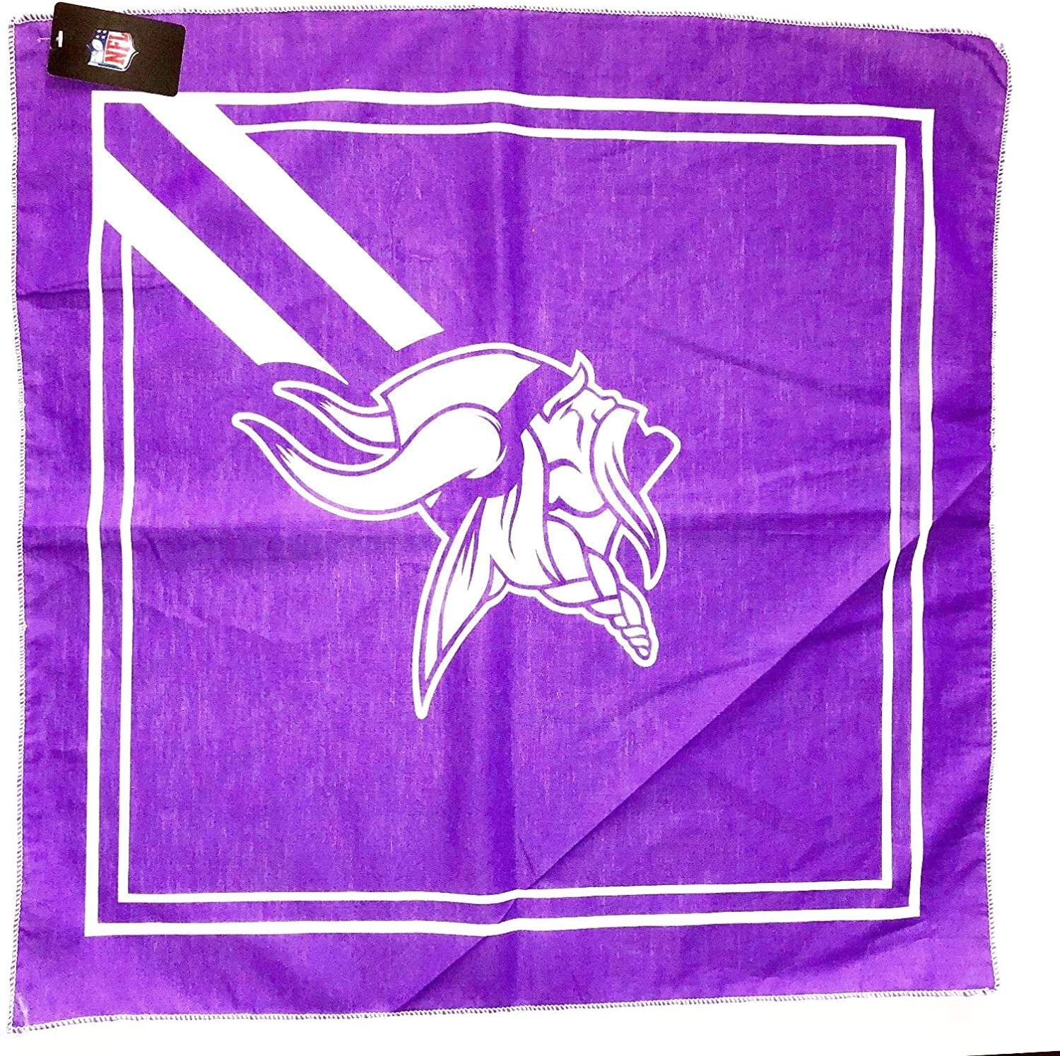 Minnesota Vikings Bandana, Traditional Design, 21x21 Inch