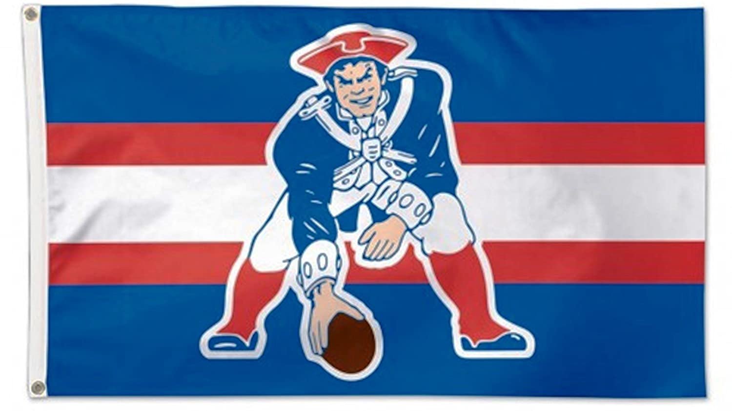 New England Patriots Premium 3x5 Feet Flag Banner, Retro Logo, Metal Grommets, Outdoor Indoor, Single Sided