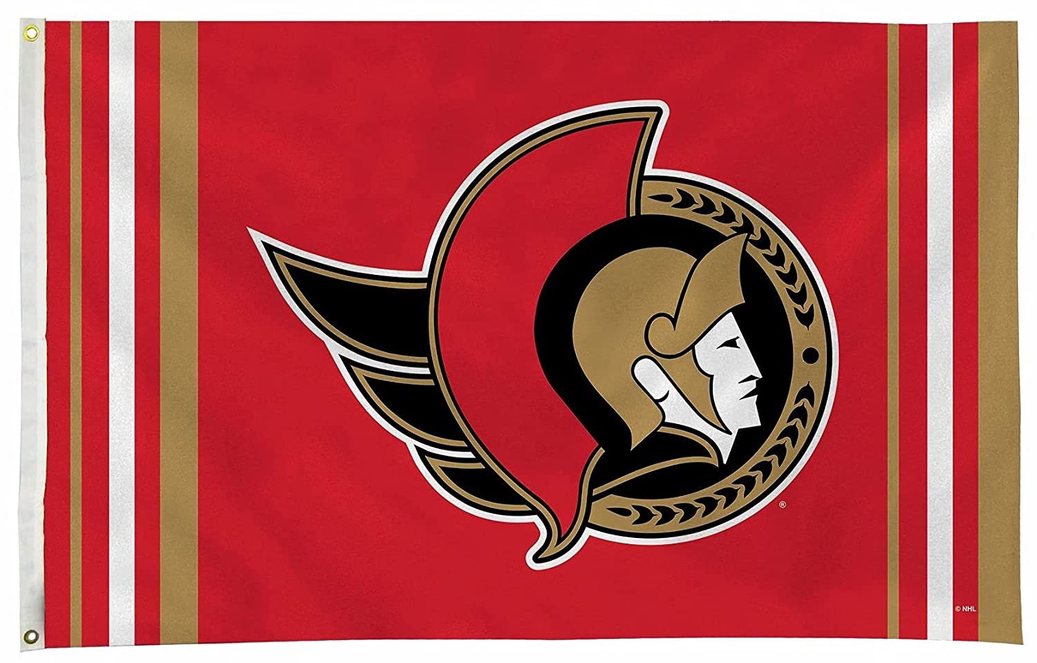 Ottawa Senators Premium 3x5 Feet Flag Banner, Retro Logo, Metal Grommets, Outdoor Indoor, Single Sided