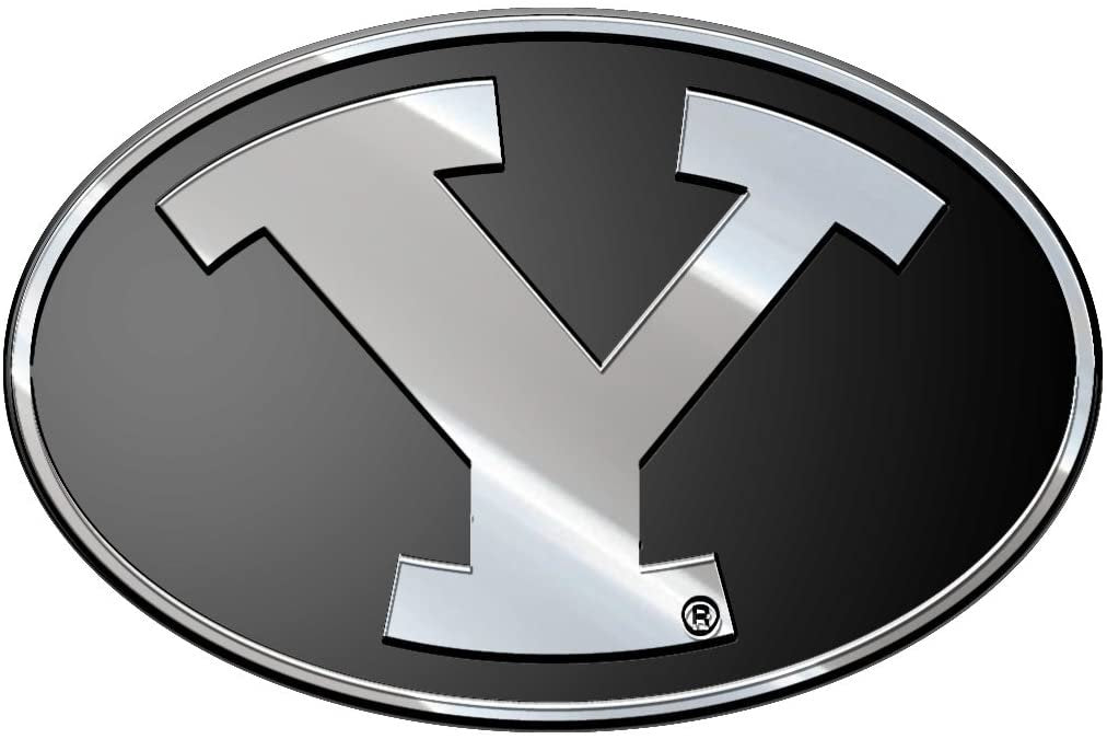 Brigham Young Cougars BYU Premium Solid Metal Auto Emblem Chrome