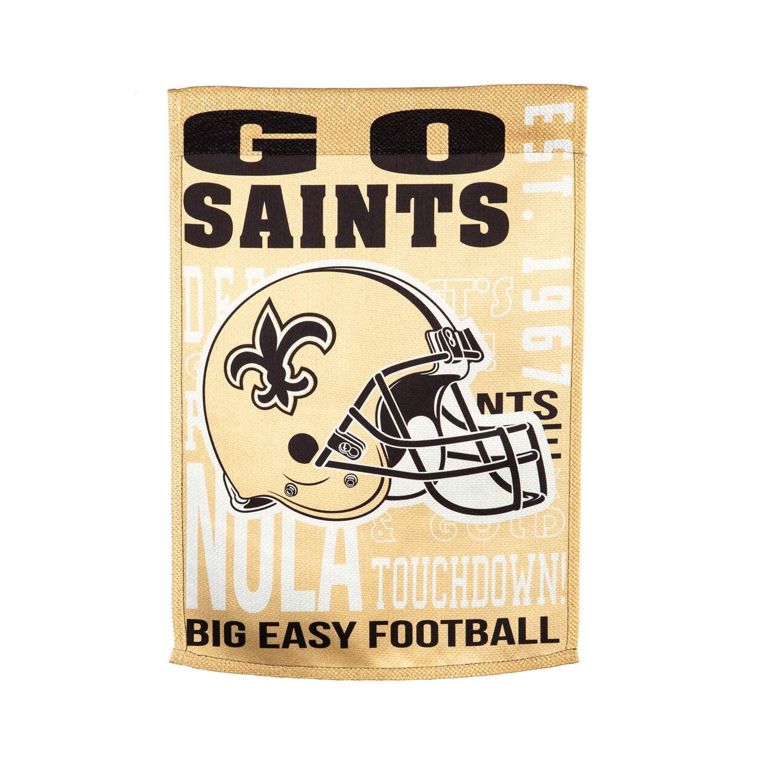 New Orleans Saints Premium Garden Flag Banner, Double Sided, Fan Rules, 13x18 Inch