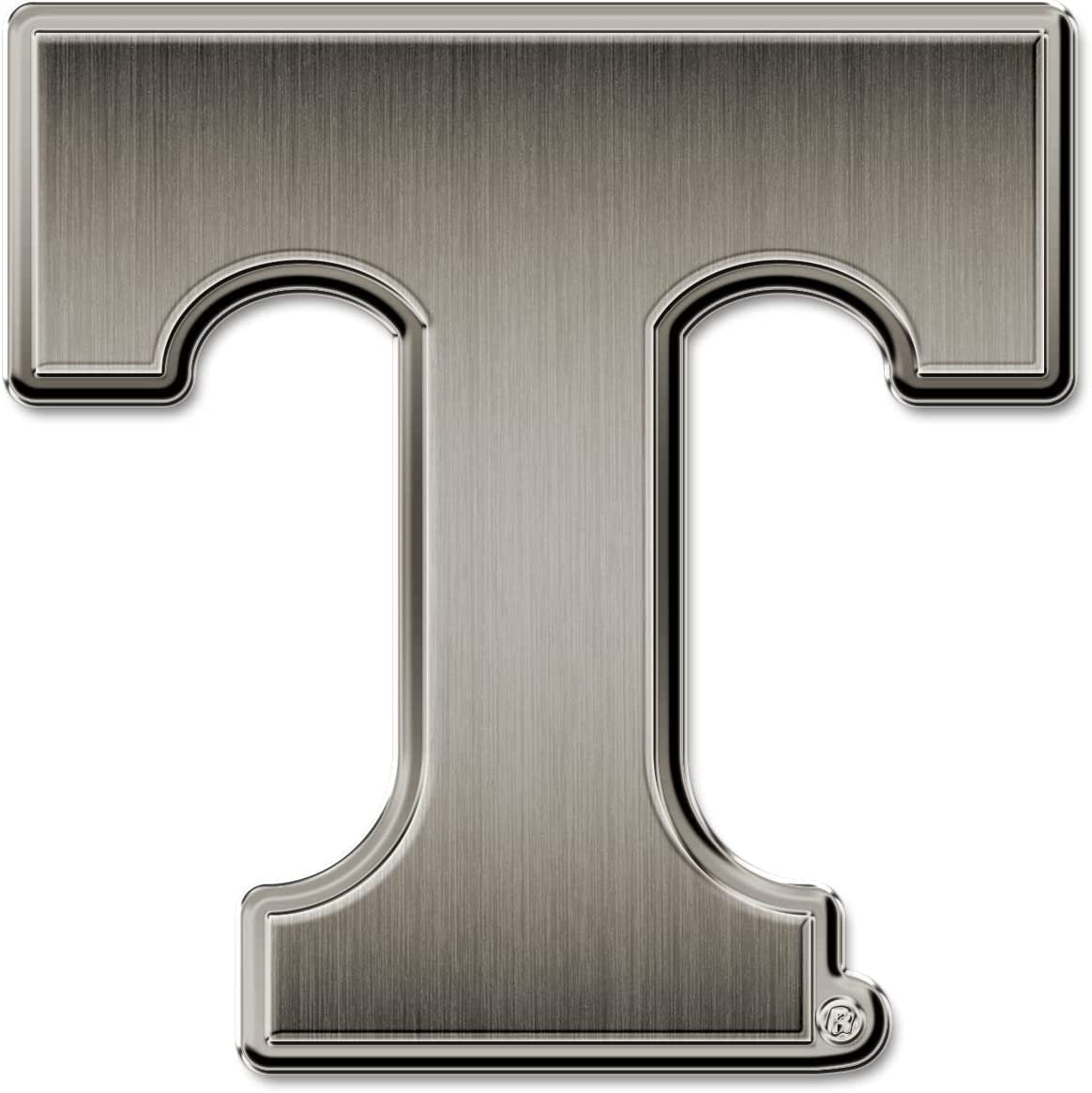 University of Tennessee Volunteers Solid Metal Auto Emblem Antique Nickel for Car/Truck/SUV