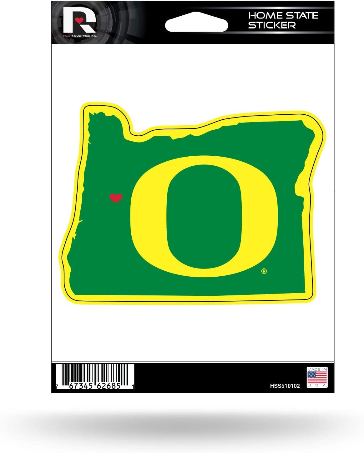 University of Oregon Ducks 5 Inch Sticker Decal Flat Vinyl Home State Design Full Adhesive Backing