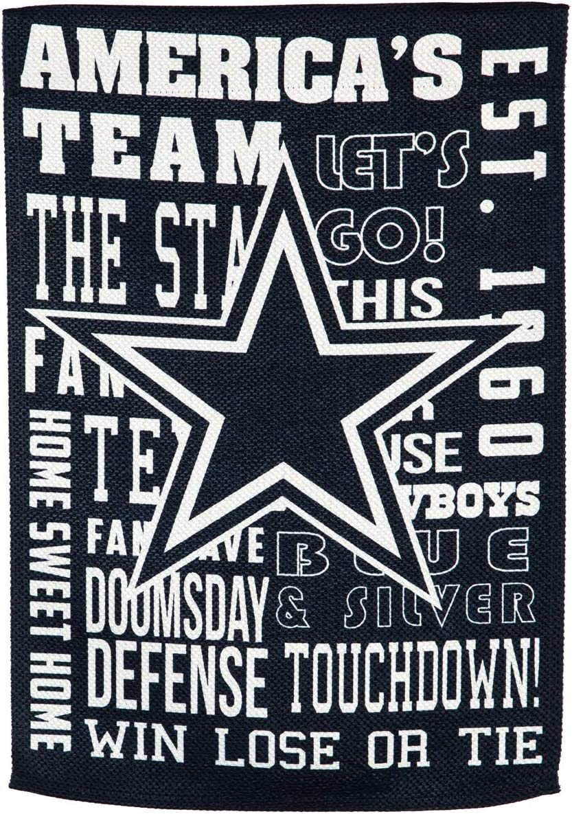 Dallas Cowboys Premium Double Sided Banner Flag 28x44 Inch Fan Rules Design Indoor Outdoor
