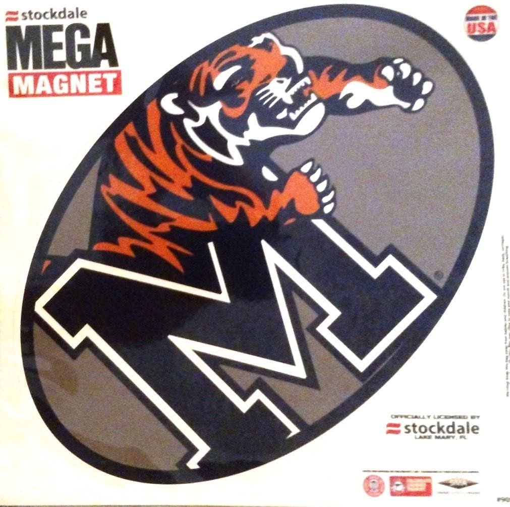 Memphis Tigers 12 Inch Magnet Heavy Duty Mega Logo Design University of
