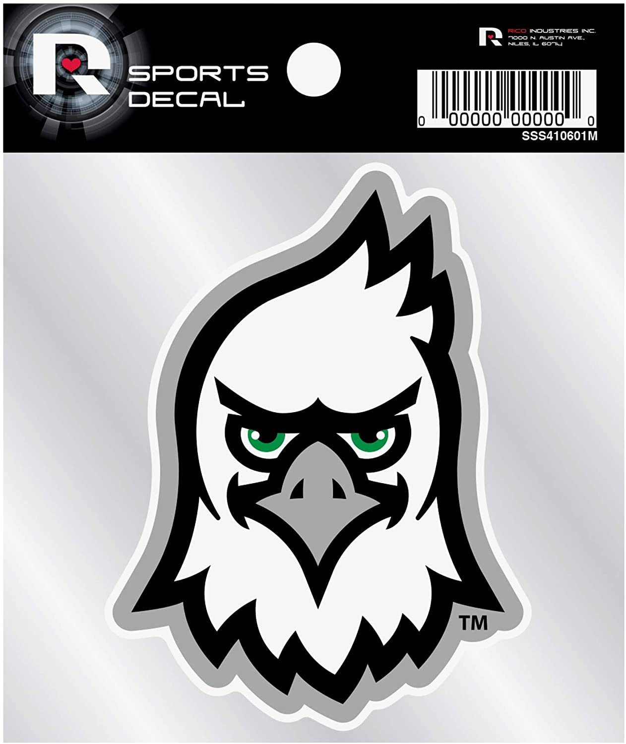 North Dakota Fighting Hawks Mascot Logo Premium 4x4 Decal with Clear Backing Flat Vinyl Auto Home Sticker University of