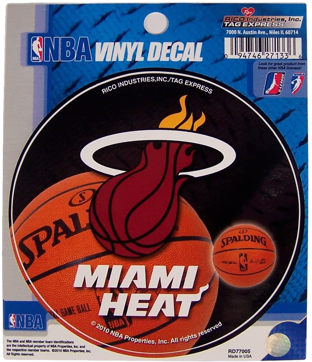 Miami Heat 4 Inch Round Decal Sticker Flat Vinyl