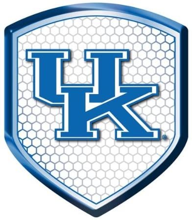 University of Kentucky Wildcats High Intensity Reflector, Shield Shape, Raised Decal Sticker, 2.5x3.5 Inch, Home or Auto, Full Adhesive Backing