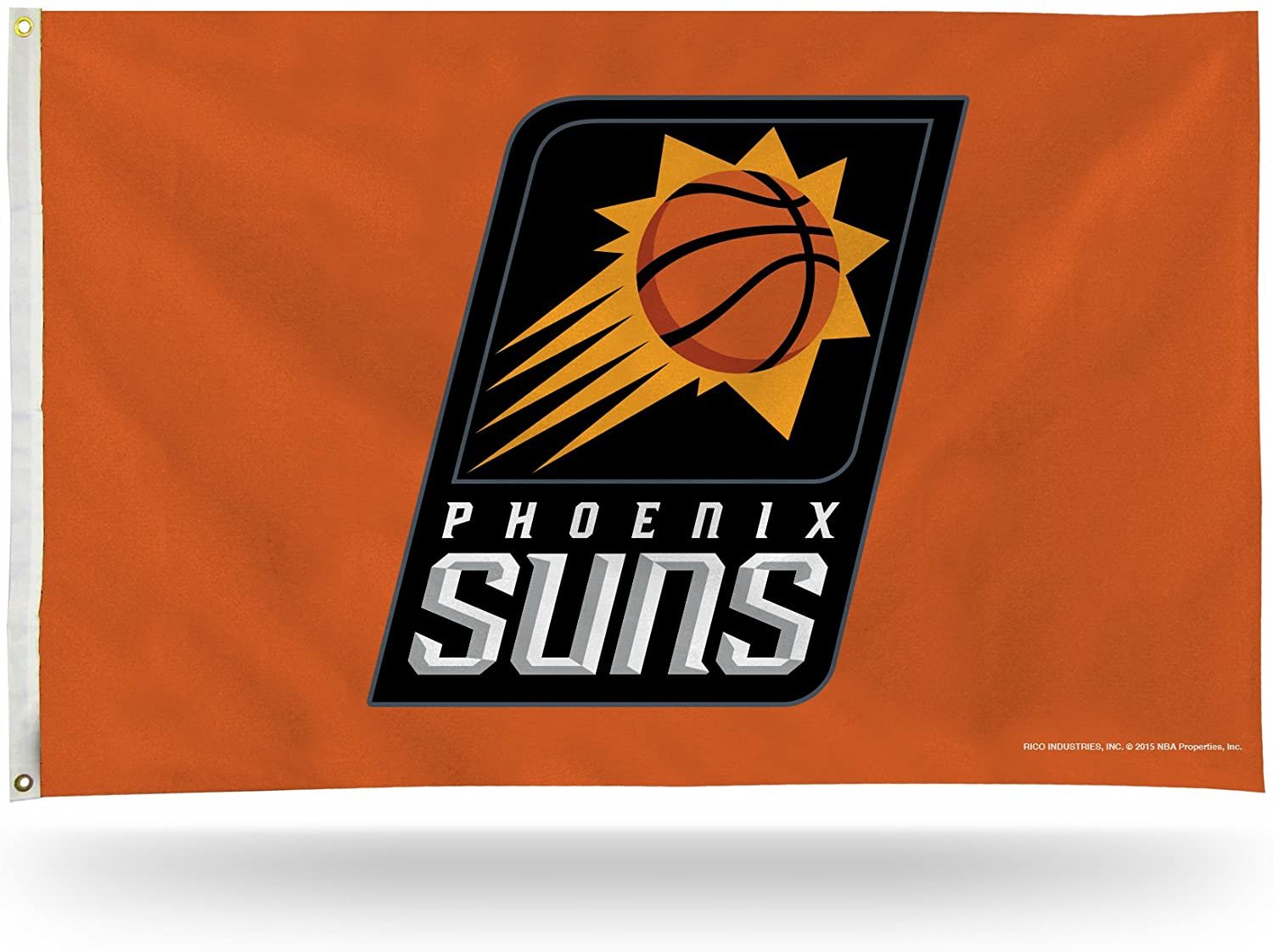 Phoenix Suns Premium 3x5 Feet Flag Banner, Logo Design, Metal Grommets, Outdoor Use, Single Sided
