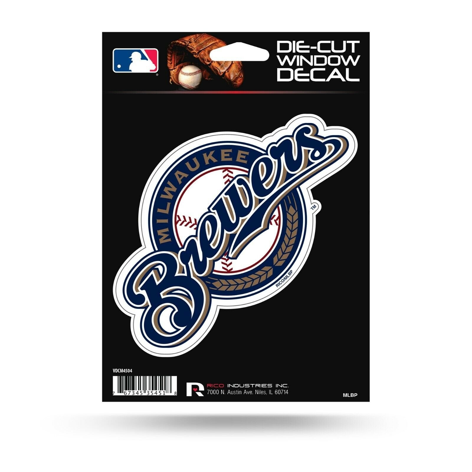 Milwaukee Brewers SCRIPT 5" Die Cut Decal Sticker Auto Home Emblem Baseball