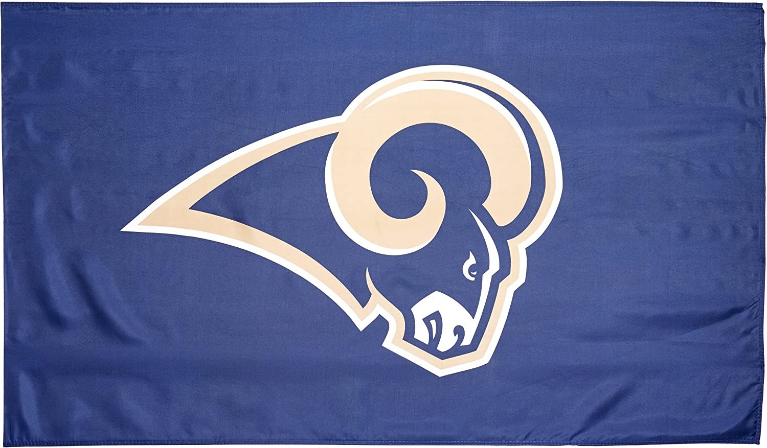 Los Angeles Rams 3' x 5' Flag Banner with Metal Grommets Outdoor Logo Only Design