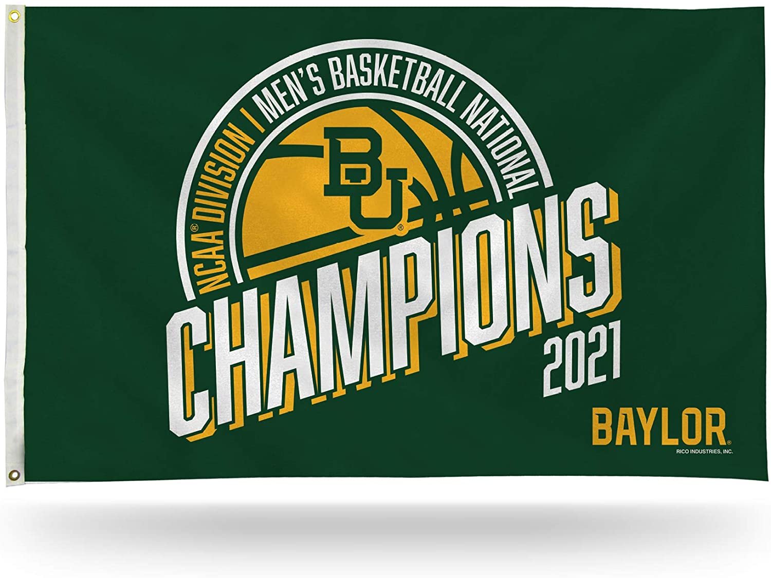 Baylor University Bears 2021 Champions Premium 3x5 Feet Flag Banner, Metal Grommets, Outdoor Use, Single Sided