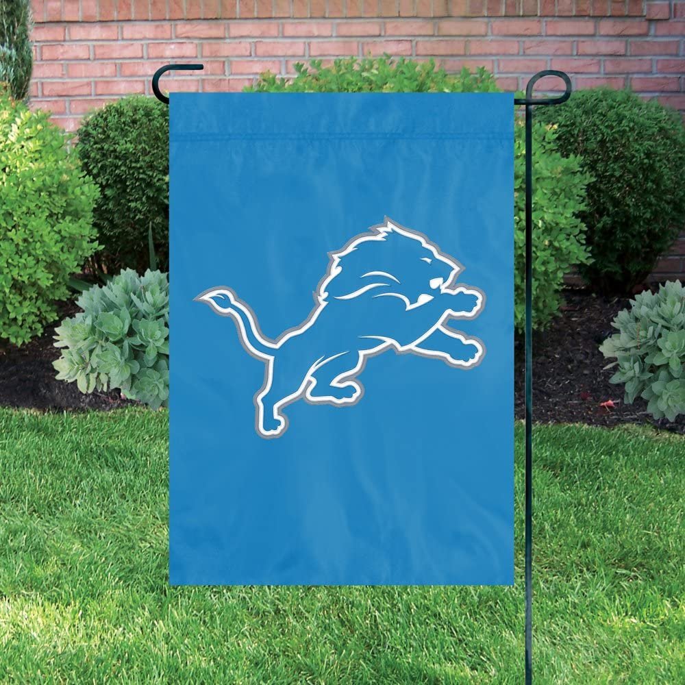Detroit Lions Premium Garden Flag Banner, Embroidered, 13x18 Inch