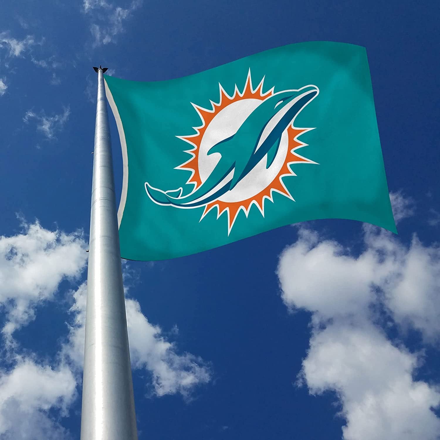 Miami Dolphins Premium 3x5 Foot Flag Banner Metal Grommets Indoor Outdoor