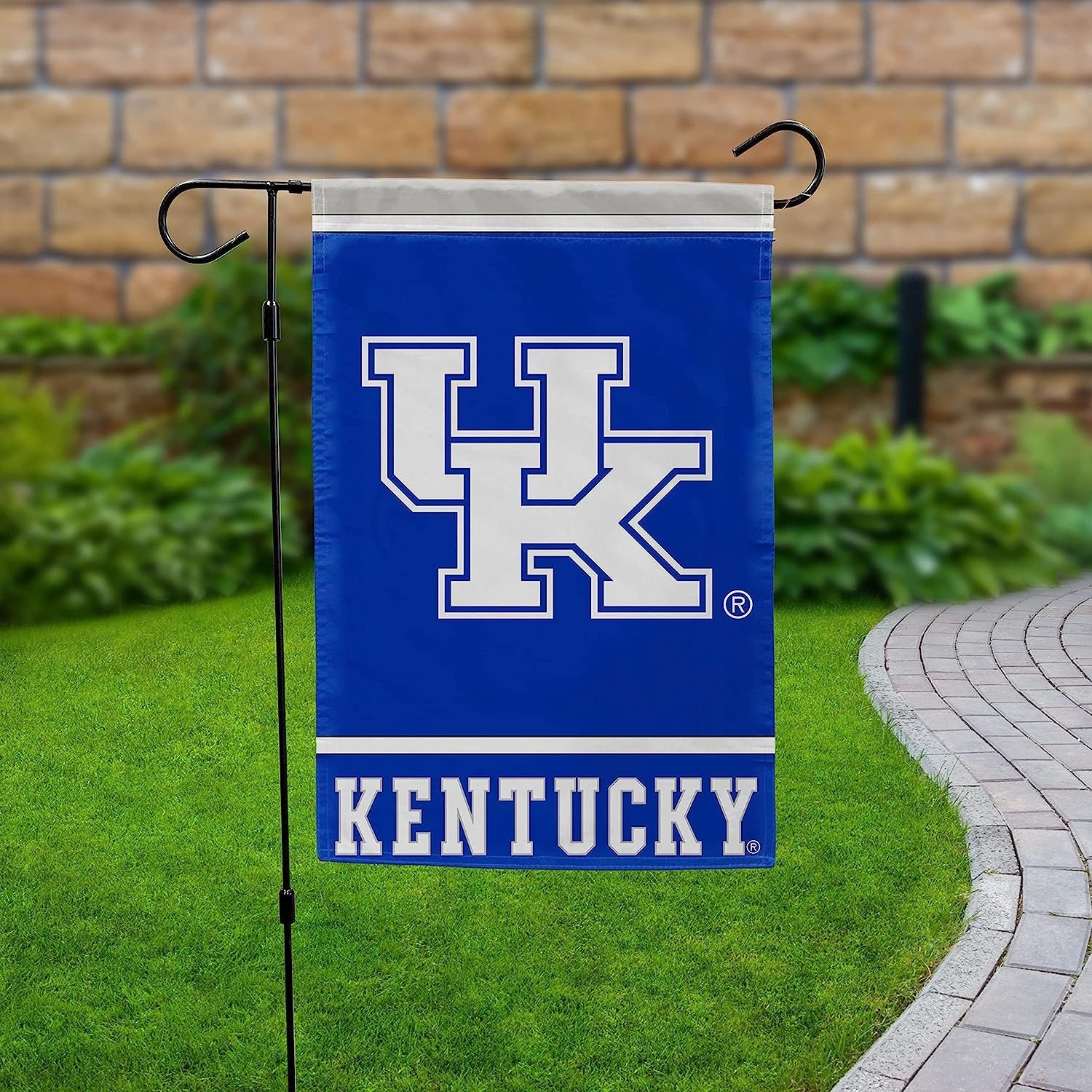 University of Kentucky Wildcats Double Sided Garden Flag Banner 12x18 Inch Solid Design
