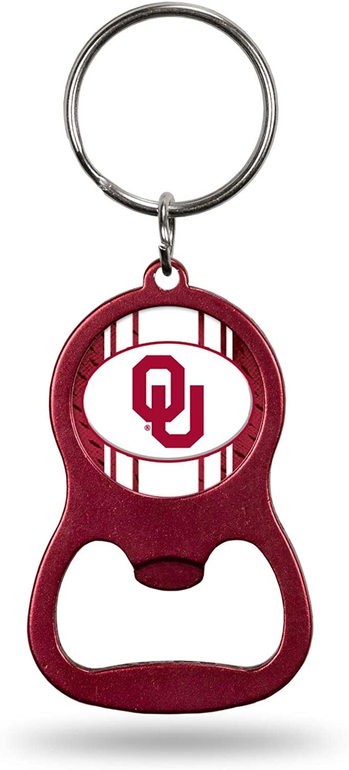 University of Oklahoma Sooners Bottle Opener Keychain, Metal, 1.25x3.75 Inch