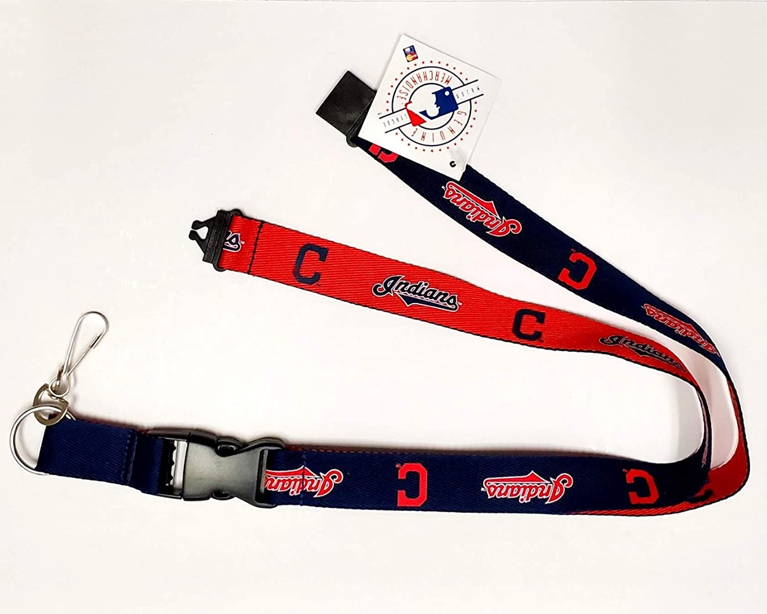 Cleveland Indians Guardians Lanyard Keychain Double Sided Breakaway Safety Design Adult 18 Inch